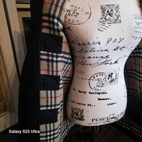 Burberry Brit Black Toggle Wool Coat - Picture 10 of 15